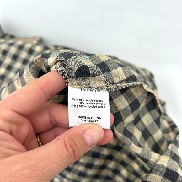 Princess Polly Cartmel Brown Black Check Gingham Maxi Dress 2 Romantic Prairie - Picture 5 of 10